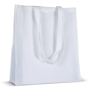 Sac en coton recyclé avec soufflet 140g/m² 38x10x42cm 9