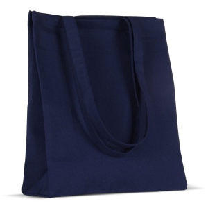 Sac en coton recyclé avec soufflet 140g/m² 38x10x42cm 12
