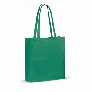 Sac en coton recyclé avec soufflet 140g/m² 38x10x42cm 7