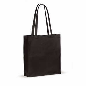 Sac en coton recyclé avec soufflet 140g/m² 38x10x42cm 3