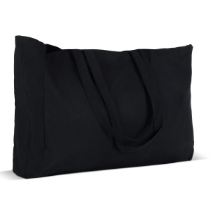 Recycled cotton bag with gusset 140g/m² 49x14x37cm 11
