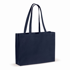 Recycled cotton bag with gusset 140g/m² 49x14x37cm 4