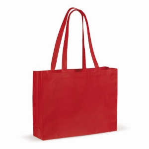 Recycled cotton bag with gusset 140g/m² 49x14x37cm 6