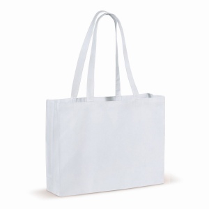 Recycled cotton bag with gusset 140g/m² 49x14x37cm 2