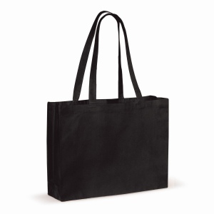 Recycled cotton bag with gusset 140g/m² 49x14x37cm 3
