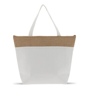 Sac isotherme de plage coton/jute 43x33x14 cm 3