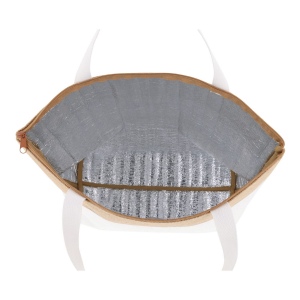 Sac isotherme de plage coton/jute 43x33x14 cm 4