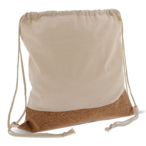Sac Liège/Jute avec cordelettes en coton 38x41cm 2