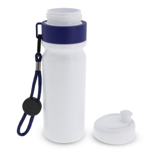 Bidon de sport avec bord et cordon 750ml 22