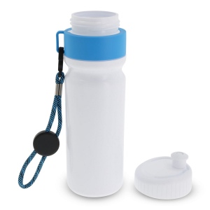 Bidon de sport avec bord et cordon 750ml 25