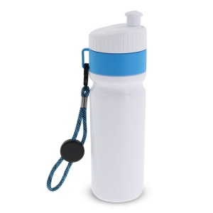 Bidon de sport avec bord et cordon 750ml 26
