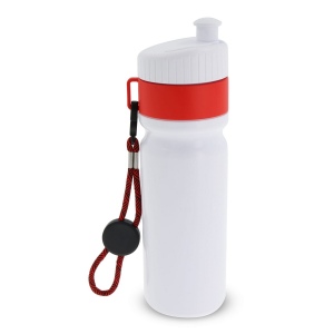 Bidon de sport avec bord et cordon 750ml 28