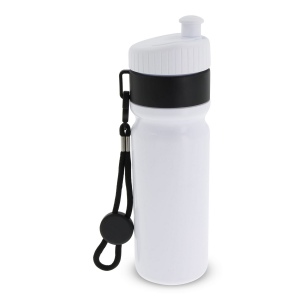 Bidon de sport avec bord et cordon 750ml 18