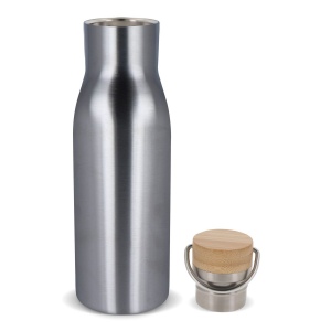 Bouteille isotherme avec couvercle en bambou 500ml 16
