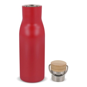 Bouteille isotherme avec couvercle en bambou 500ml 24