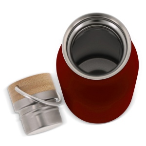 Bouteille isotherme avec couvercle en bambou 500ml 25