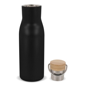 Bouteille isotherme avec couvercle en bambou 500ml 12