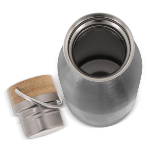 Bouteille isotherme avec couvercle en bambou 500ml 15