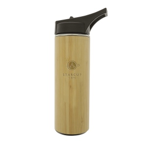 Gourde isotherme bambou 40 cl (+Tampographie TA31) 5