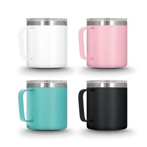 MUG ISOTHERME DOUBLE PAROI INOX AVEC COUVERCLE 6