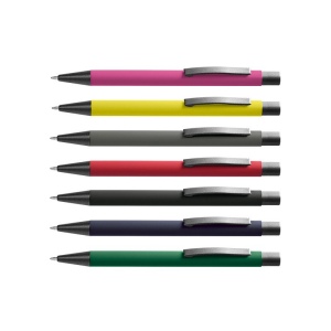 STYLO BILLE ECRITURE BLEUE EN ALU RECYCLE 9