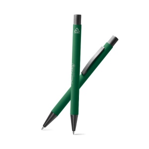 STYLO BILLE ECRITURE BLEUE EN ALU RECYCLE 10