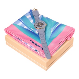 Parure Cacharel Light Blue (montre & foulard)