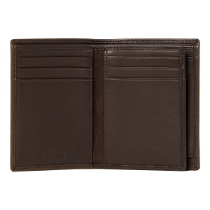 Porte-cartes Flap Button Brown 3