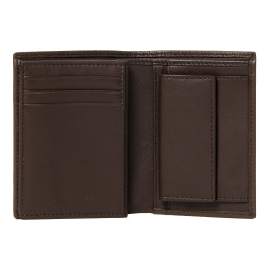 Porte-cartes Flap Button Brown 4