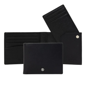 Portefeuille Button Black
