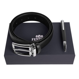 Parure Festina Black (stylo bille & ceinture)