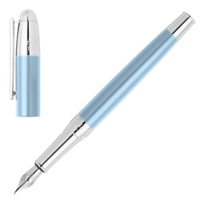 Stylo plume Classicals Chrome Light Blue 4