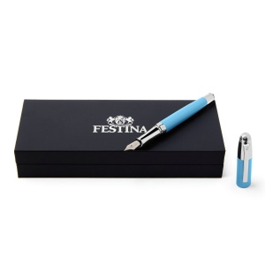 Stylo plume Classicals Chrome Light Blue 6