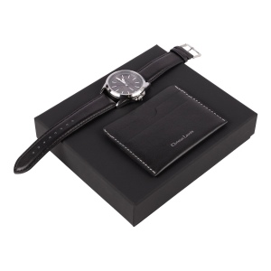 Parure Alter Black (porte-cartes & montre)