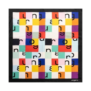 Foulard soie Ada Black/multi