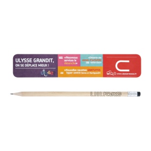 KIT MARQUE-PAGE 19 cm ECO INCO(+Quadri surface totale sur face blanche du marque-page (verso kraft neutre) - quadri sur le crayon)