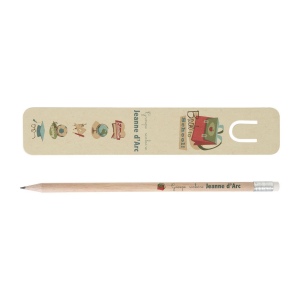 KIT M.PAGE CANNE SUC 17.6 ECO (+Quadri surface totale sur face blanche du marque-page (verso kraft neutre) - quadri sur le crayon)