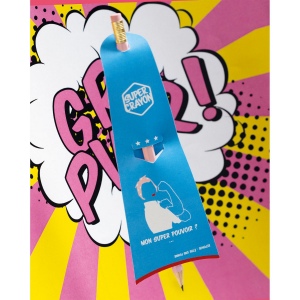 SUPER CRAYON-SUPWOMAN(+Copie laser 2 faces sur cape + marquage à chaud simple une couleur sur crayon - texte uniquement) 7