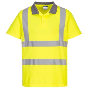 POLO ECO HAUTE VISIBILITÉ 100% poly oxford 300D end PU 3