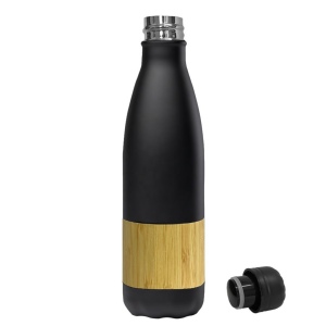 Bouteille isotherme acier inoxydable RCS Finition bambou - Environnement & nature 2