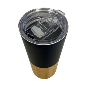 Mug isotherme recyclé RCS finition bambou - Environnement & nature 4