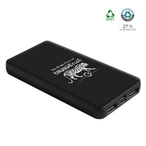 Batterie de secours RPET avec LED 10 000mAh - BLUETECH 2