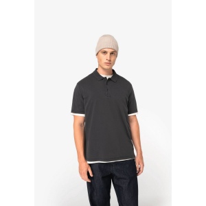 Polo écoresponsable délavé en jersey homme 5