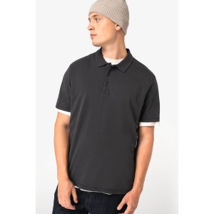 Polo écoresponsable délavé en jersey homme 7