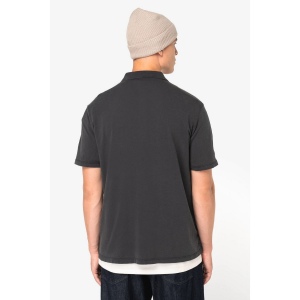 Polo écoresponsable délavé en jersey homme 8