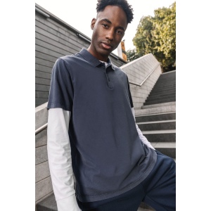 Polo écoresponsable délavé en jersey homme 11
