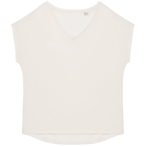 T-shirt écoresponsable loose à col V femme 5