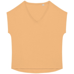 T-shirt écoresponsable loose à col V femme 2