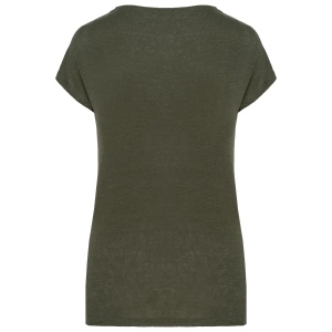 T-shirt col V en lin femme 16