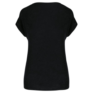 T-shirt col V en lin femme 13